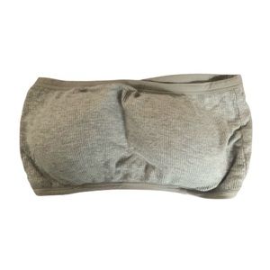 Gray Bandeau Bra